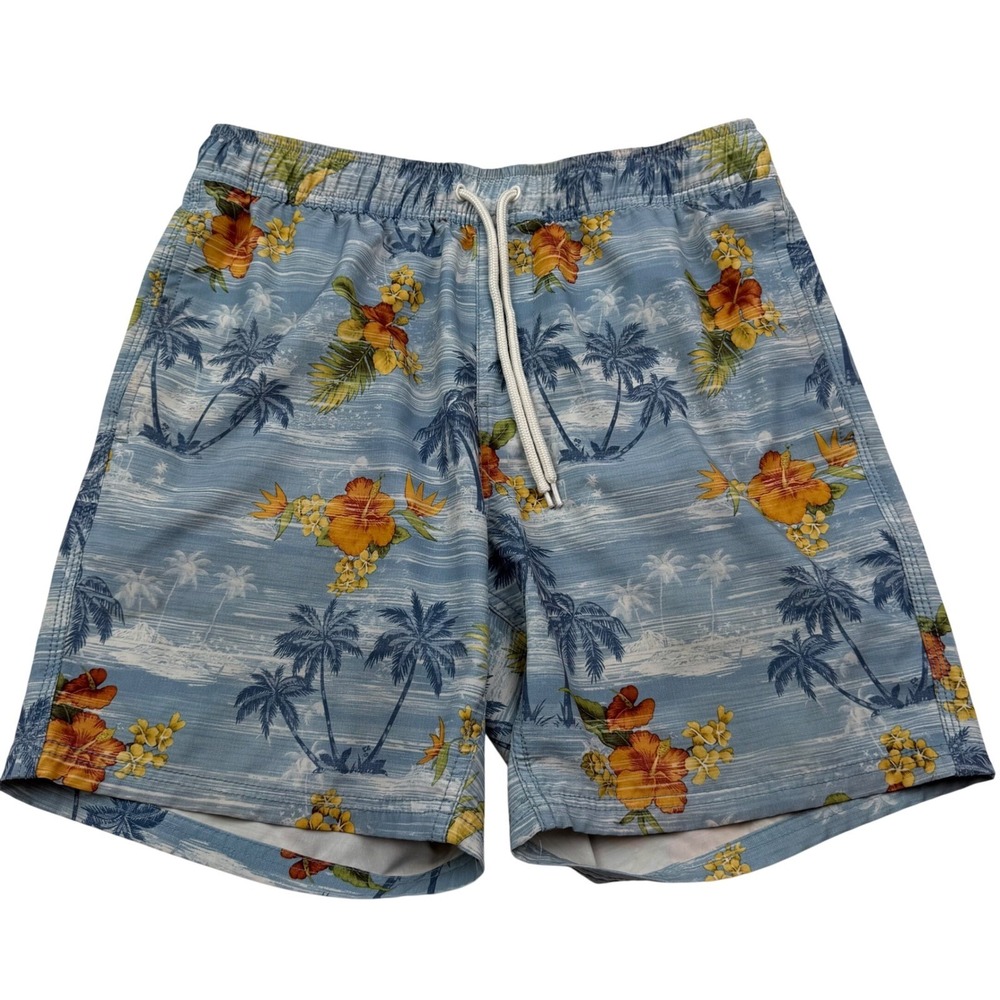 Anko Swim Trunks Tropical Floral Palm Tree Print Beach Surf Coastal Men S